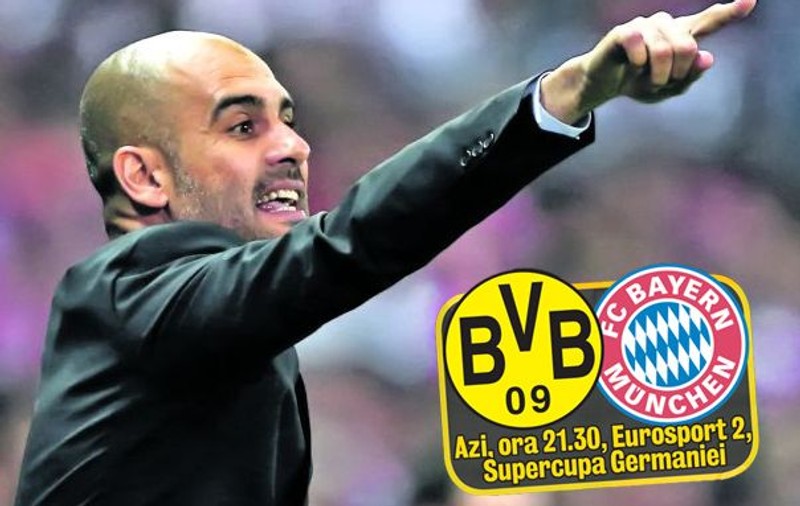 Război! Pep Guardiola bifează primul meci oficial pe banca lui Bayern contra marelui duşman: Dortmundul lui Jürgen Klopp