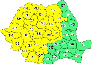 Sursa : Administrația Națională de Meteorologie