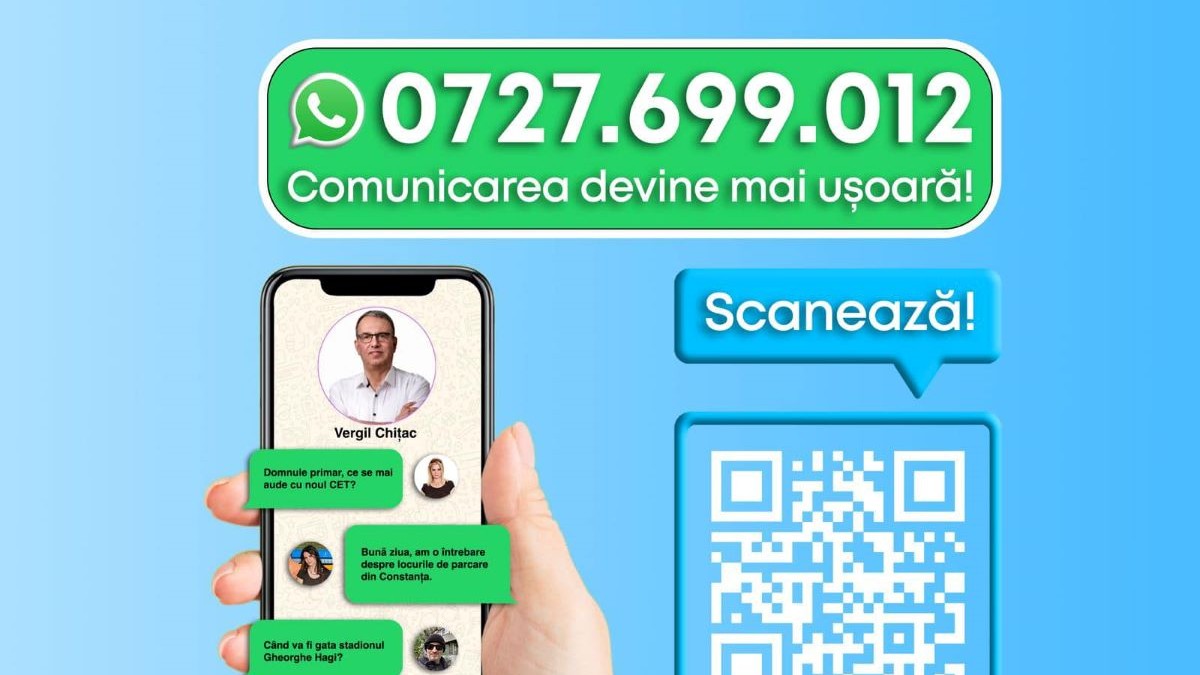 Primarul din Constanța Vergil Chițac are un nou număr de telefon