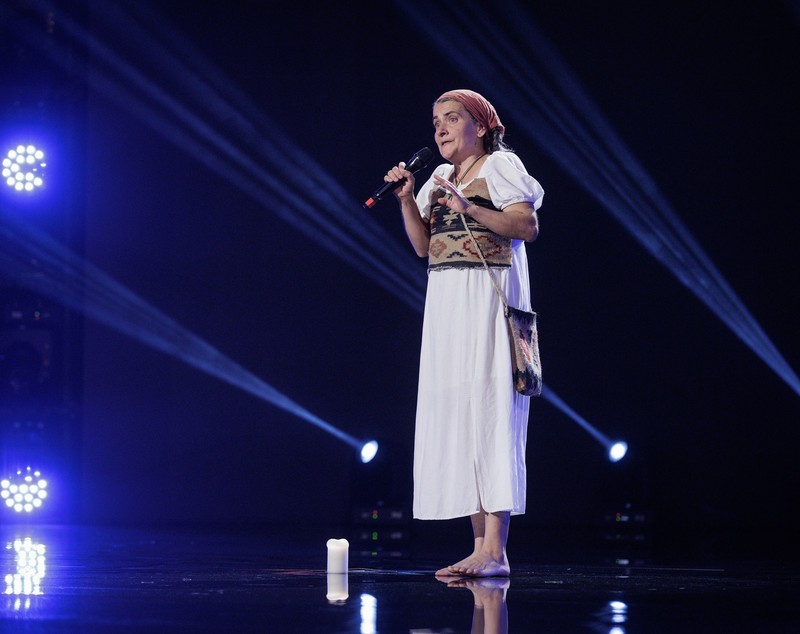 Carmen Teodoreanu, un fermier din Băile Olănești, moment emoționant pe scena de la „Românii au talent”