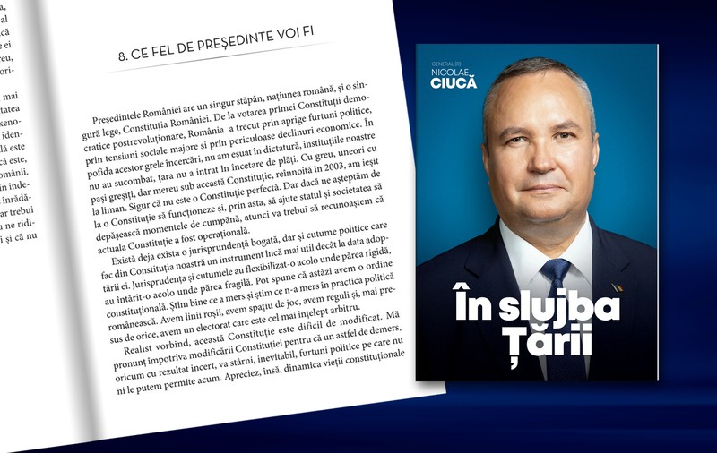 Adio, revizuire a Constituției cu Ciucă președinte! Cuvintele de bază ale unei cărți modeste: prosperitate și stabilitate