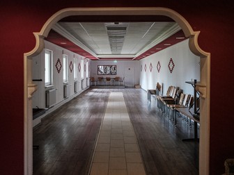 Sala în care va fi amenajată secția de votare în Mainz, la sediul Serviciului de Ajutor Maltez