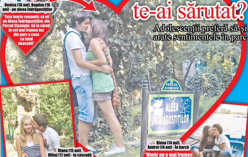 În ce locuri romantice te-ai sărutat?