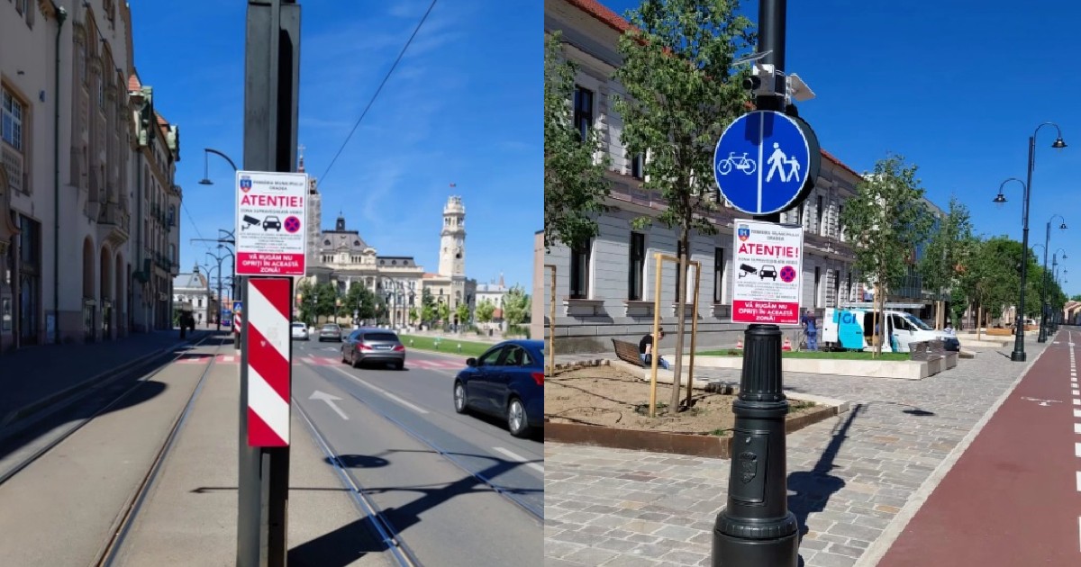 Un sistem bazat pe inteligență artificială, implementat la Oradea, identifică automat șoferii care parchează pe trotuare