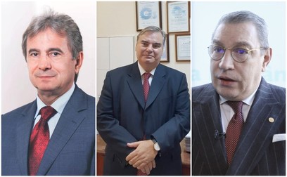 dr. Dorel Săndesc (stânga), dr. Ștefan Tiron și dr. Șerban Bubenek