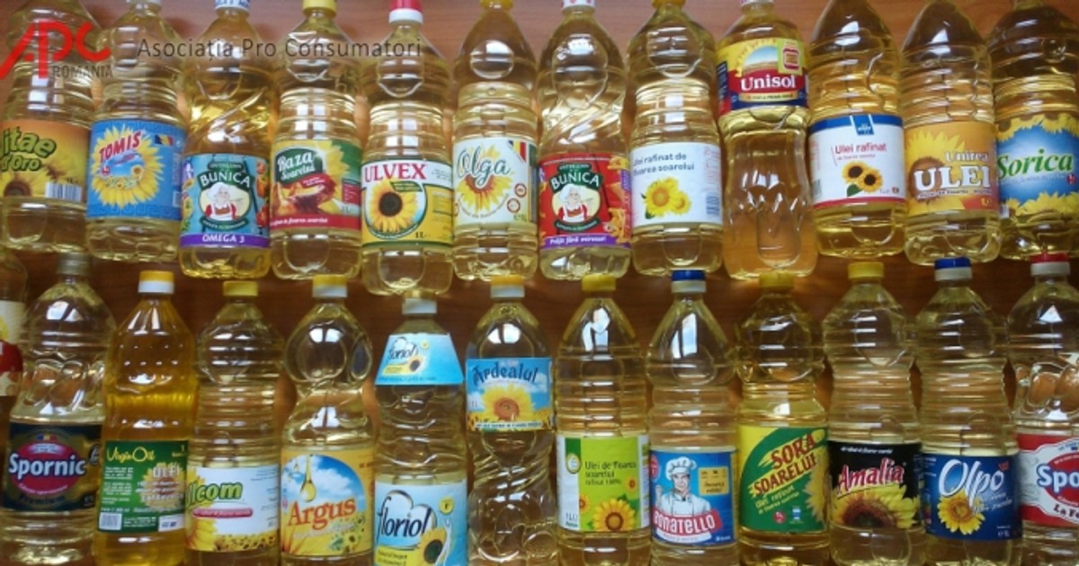 uleiul rafinat de floarea soarelui