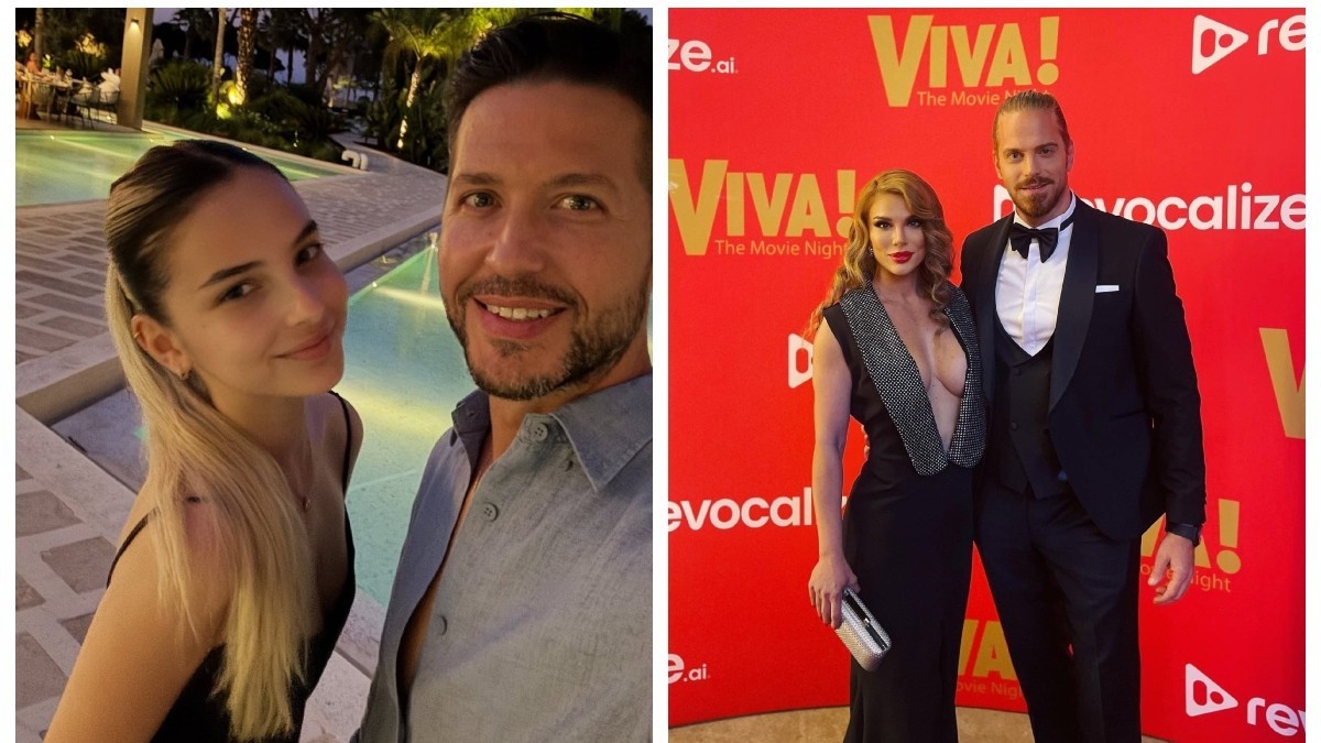 Jorge alaturi de fiica lui Karina, Alina si Ilan Laufer
