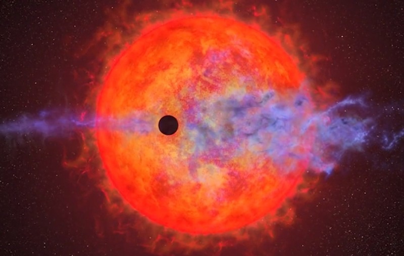 Imagine inedite surprinse de telescopul spațial Hubble cu momentul în care atmosfera unei planete explodează