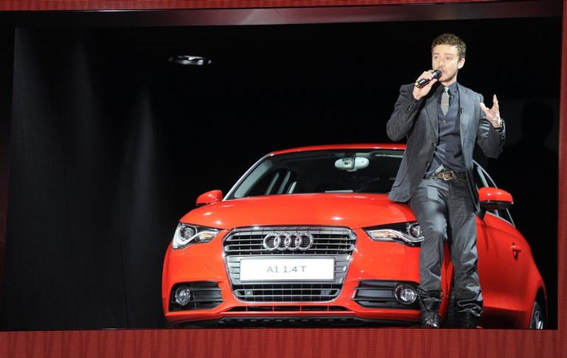 Justin Timberlake a lansat Audi A1 la Salonul Auto de la Geneva