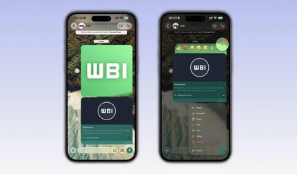 Noul design Liquid Glass din WhatsApp pentru iPhone.