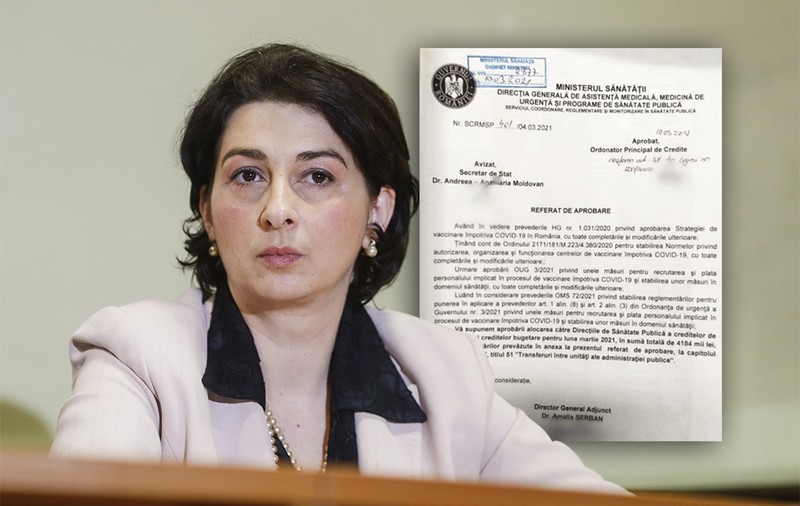 Lungul drum prin birocrație al documentului de care depindea plata personalului din centrele de vaccinare și ce spune funcționarul care l-a semnat