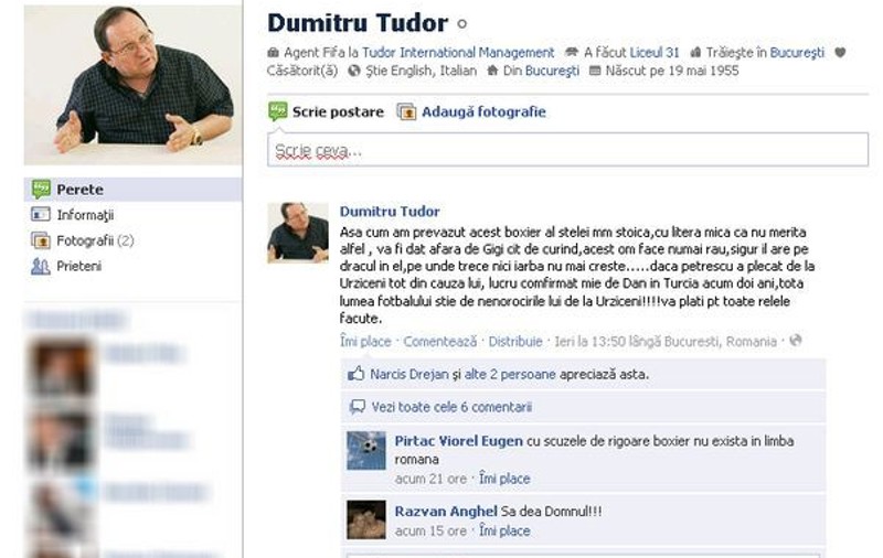 Impresarul Dumitru Tudor: "Mihai Stoica atacă întotdeauna pe la spate"