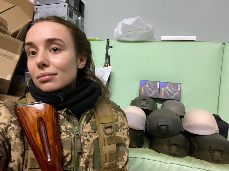 Marharita este înrolată în forțele de apărare teritorială a capitalei Ucrainei