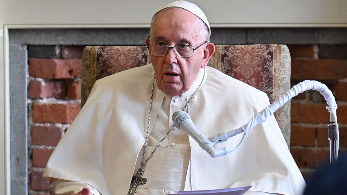 papa francisc într-o vizită oficială în Quebec, Canada, 29 iulie 2022