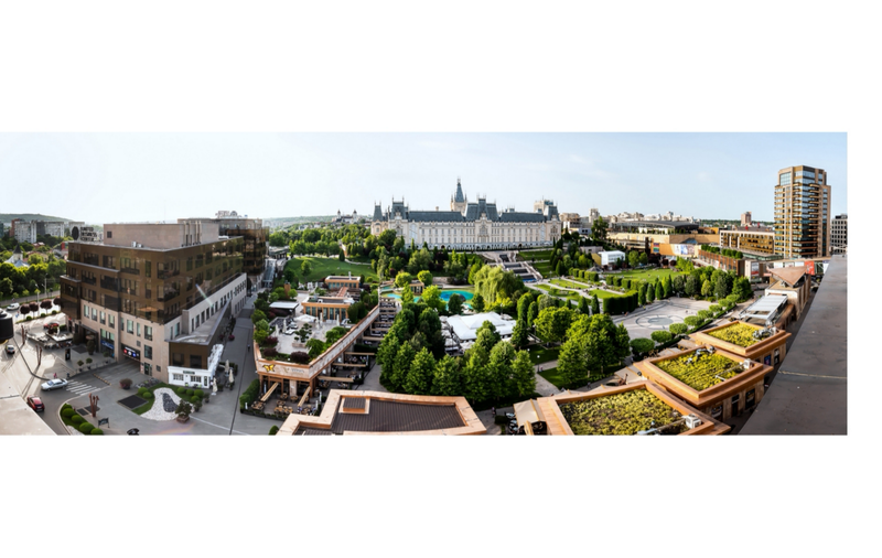 (Publicitate) Ansamblul mixt Palas Iași, al companiei IULIUS, singurul proiect certificat LEED® Neighborhood Development din Europa Centrală și de Est