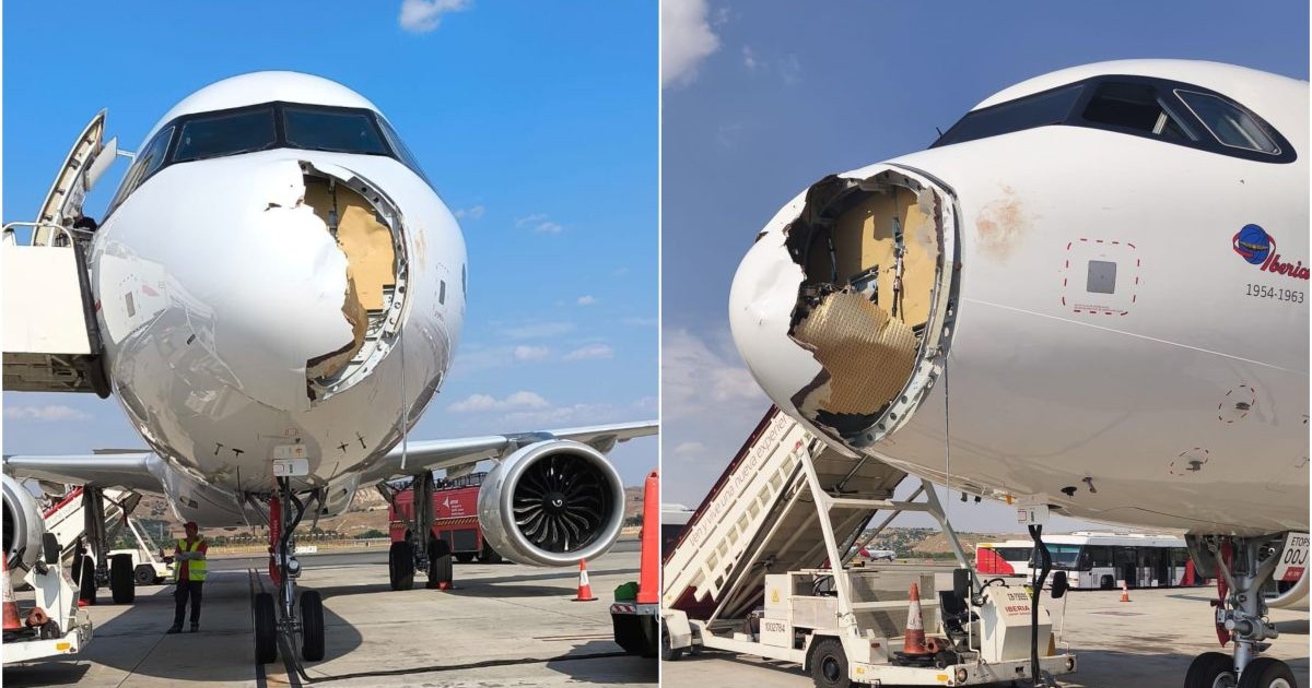Botul unui avion este avariat, după ce s-a ciocnit cu un vultur, Madrid, 3 august 2025