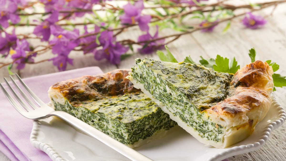 Quiche cu spanac și ricotta