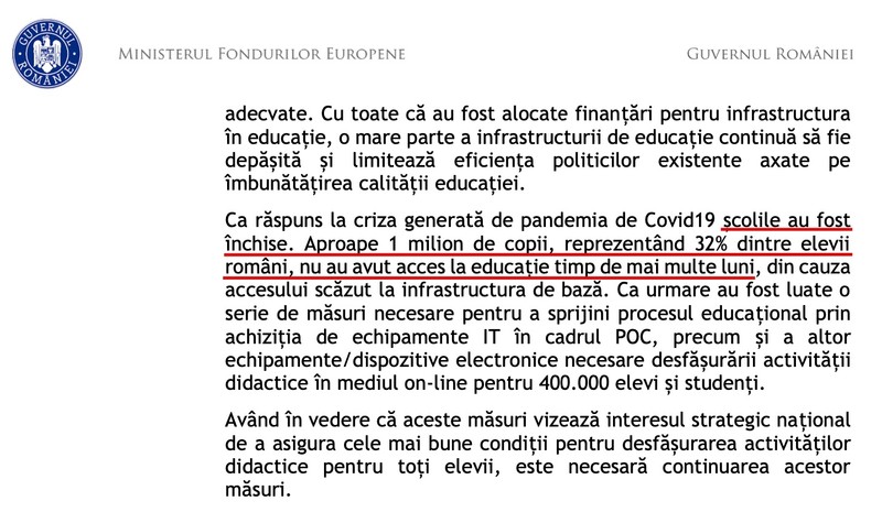 Documentul de lucru al Guvernului va fi prezentat Comisiei Europene în negocierea proiectelor propuse spre finanțare din fondul special NextGeneration EU, fond care alocă României 30,4 miliarde de euro sursa foto: Edupedu.ro