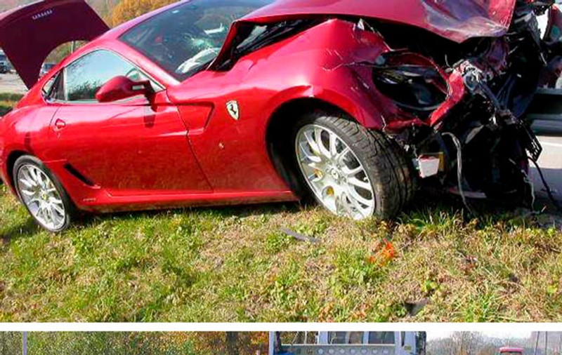 Ferrari, făcut scrum la o oră după ce a fost cumpărat