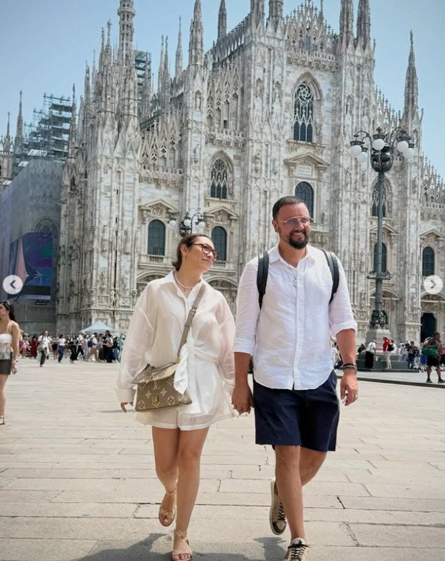 Imagini cu Andra și Cătălin Măruță la Milano. „Drumurile noastre se despart pentru câteva zile. Restul găștii se întoarce în Spania”