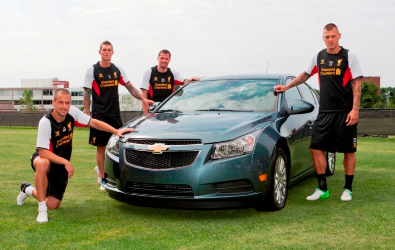 Noul sponsor al echipei britanice de fotbal Liverpool e o marcă americană de automobile