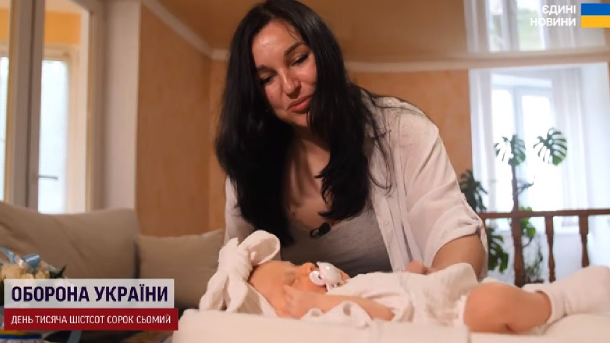 Olga Cernîș și micuța Anastasia