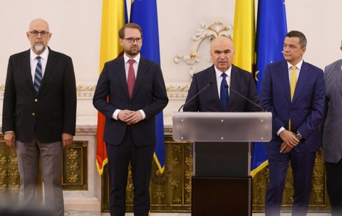 Kelemen Hunor (UDMR), Dominic Fritz (USR), Ilie Bolojan (PNL) și Sorin Grindeanu (PSD) sunt șefii celor partidelor care formează coaliția politică din iunie 2025