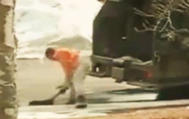 INCREDIBIL! Ce face un gunoier când îşi iese din pepeni! Mai bine nu te pui cu el! | VIDEO