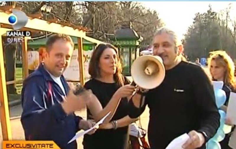 Jean Paler vrea să candideze la primăria sectorului 5! Vezi cum şi-a început campania! FOTO
