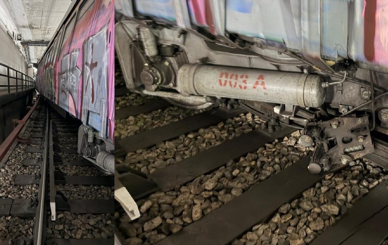 Un metrou a deraiat în noaptea de Revelion, blocând circulația între stațiile Laminorului și Străulești