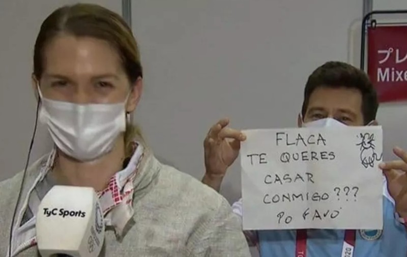 Moment emoționant la JO 2020. O sportivă din Argentina a fost cerută în căsătorie de antrenorul ei