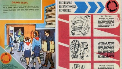 Reciclarea în România lui Ceaușescu. Cei trei „R” ai propagandei socialiste: recuperare, recondiționare, refolosire - obsesia economiei centralizate. Normele impuse unităților de miliție