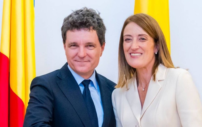 Roberta Metsola, mesaj în română pe X după întâlnirea cu Nicușor Dan: „Împreună, pentru România”