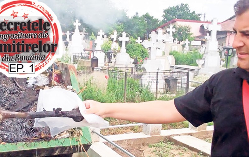 Video exclusiv | Într-un cimitir de la marginea Bucureștiului oasele morților sunt arse la tomberon
