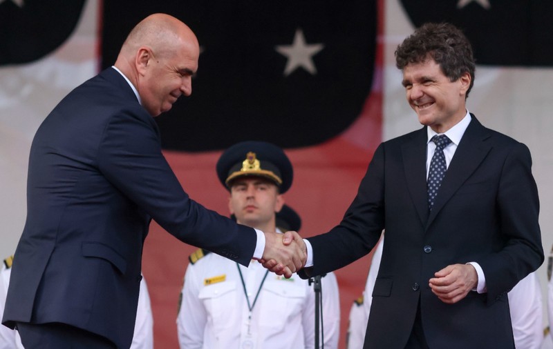Nicușor Dan și Ilie Bolojan, față în față pe aceeași scenă la recepția de Ziua Independenței SUA: ce mesaje au transmis