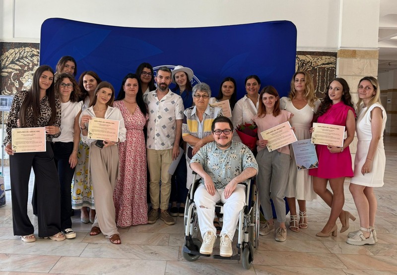 Omar la absolvirea programului de master Relații Publice din cadrul Universității Ovidius din Constanța