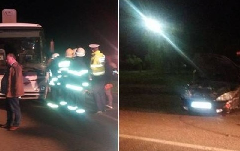 Un autocar cu 29 de călători s-a tamponat cu o mașină lângă Timișoara