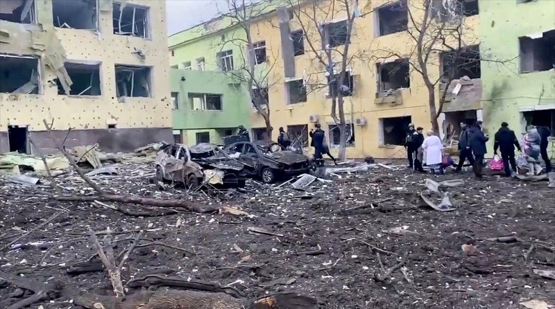 Armata rusă a bombardat o maternitate la Mariupol. | Foto: Profimedia Images