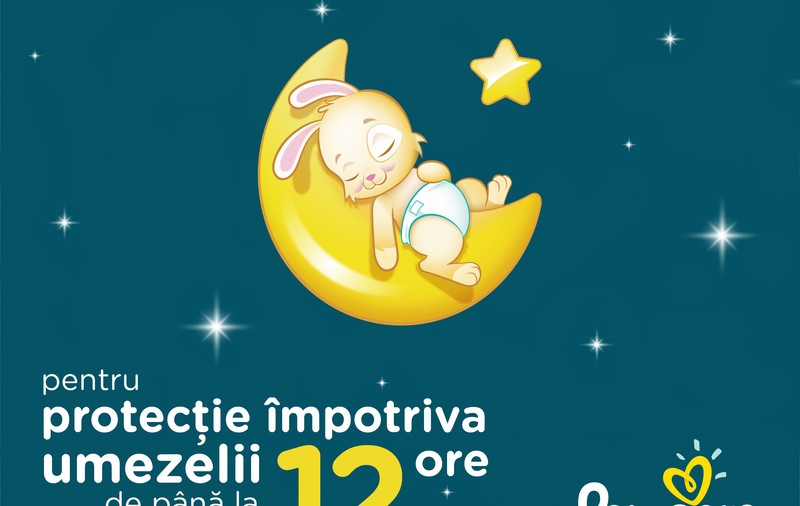 (P) Pampers pune la culcare grijile părinților legate de somnul bebelușilor