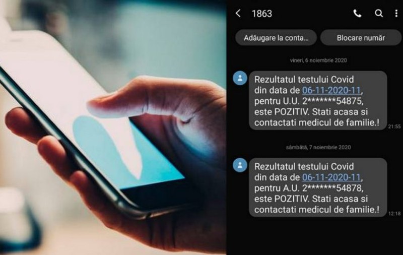 O femeie din Vrancea a fost anunțată prin SMS, două zile la rând, că are coronavirus, deși nu se testase. Explicația șefei DSP