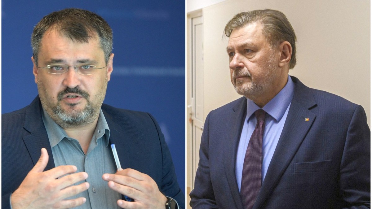 Cristian Ghinea (stânga) și Alexandru Rafila (dreapta)
