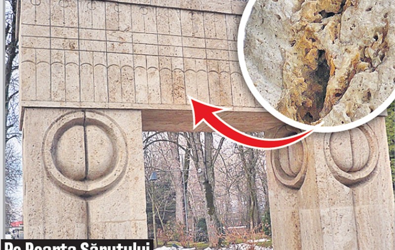 Operele lui Brâncuși spălate cu furtunul ar putea fi refuzate de UNESCO!