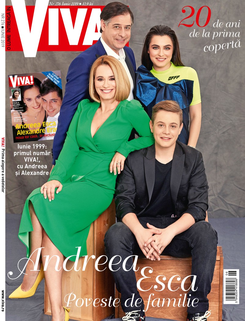 Andreea Esca si familia pe coperta VIVA