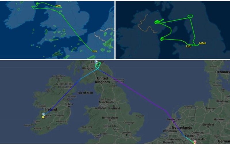 Zeci de zboruri, afectate de furtuna Isha: un avion a aterizat la 1.200 km de destinație, un altul a zburat trei ore ca să ajungă la 50 km de locul decolării
