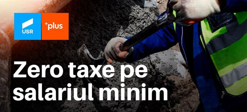 USR promite 0 taxe pe salatiul minim