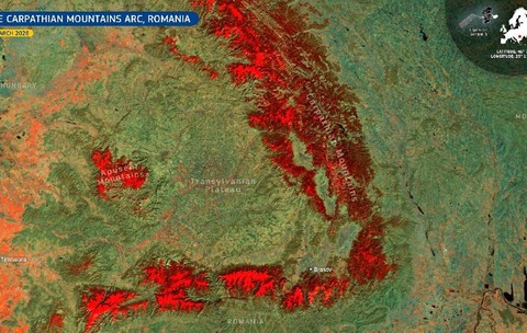 Zăpadă văzută de Copernicus