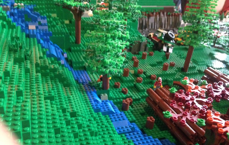 Dezastrul defrișărilor din România, ilustrat cu zeci de mii de piese Lego