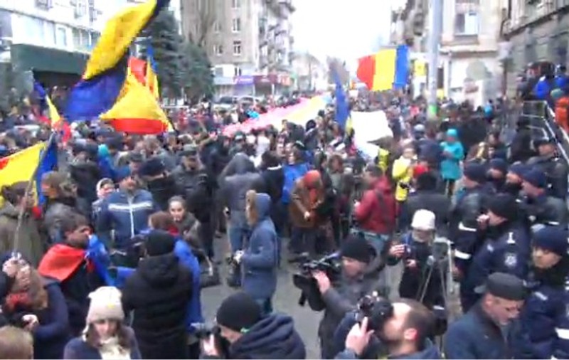 Moldovenii au protestat la Chișinău și în mai multe orașe europene față de rezultatul alegerilor prezidențiale
