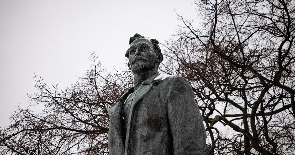Monument dedicat lui Felix Dzerjinski într-un parc din Moscova Foto: Profimedia