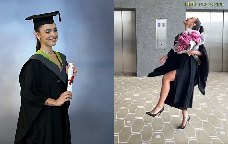 Alexia Eram a absolvit facultatea în Marea Britanie. Familia ei nu a lipsit de la festivitate: „Suntem foarte mândri de tine”